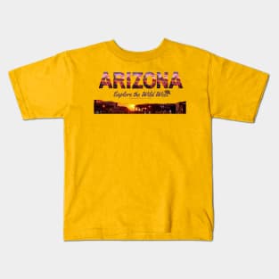 Arizona Sun Spirit slogan shirt, Wild West Kids T-Shirt